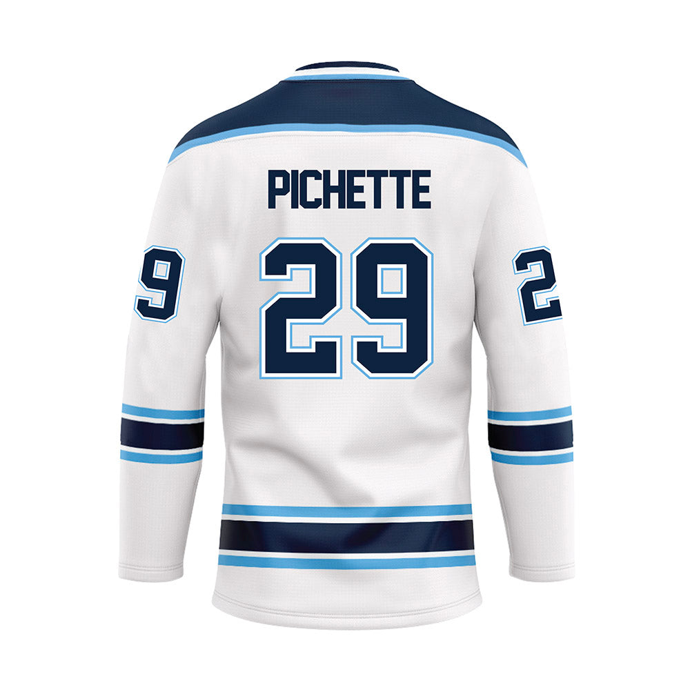 Maine - NCAA Men's Ice Hockey : Thomas Pichette - White Hockey Jersey