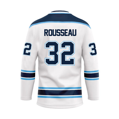 Maine - NCAA Men's Ice Hockey : Mathis Rousseau - White Hockey Jersey-1