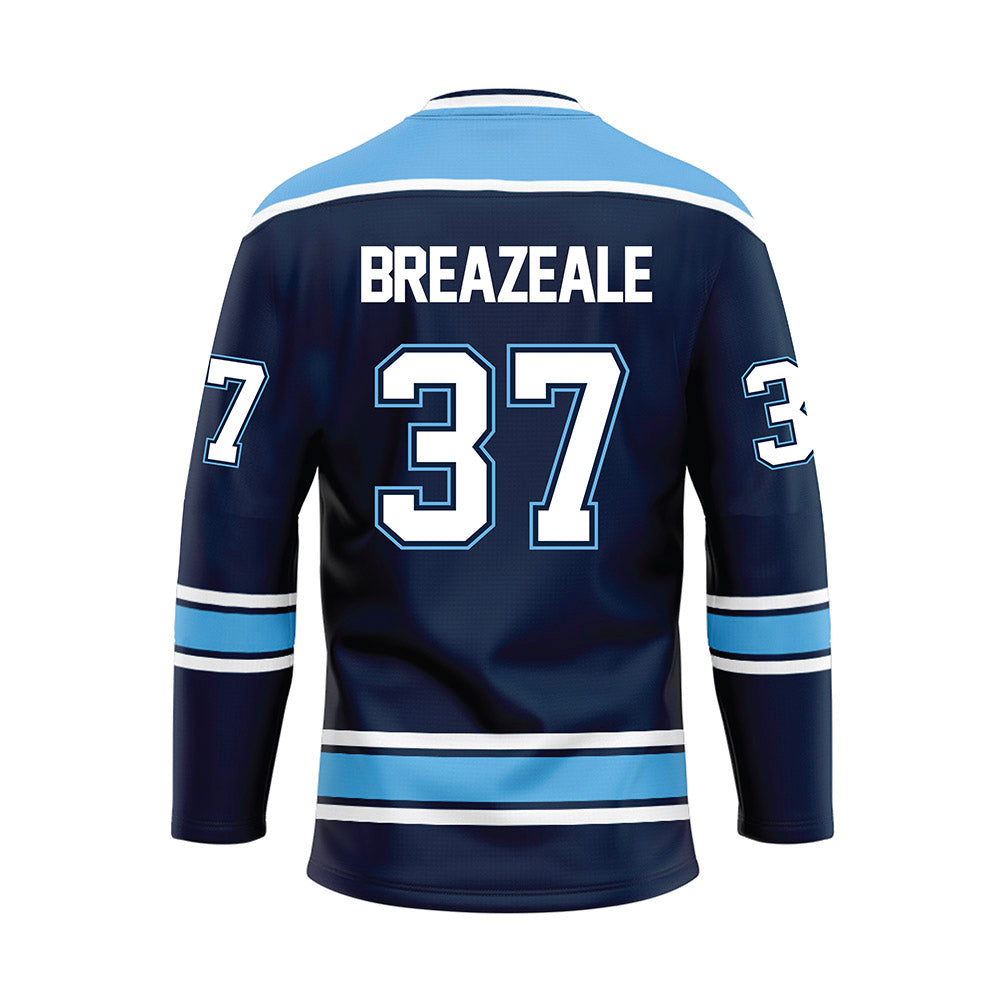 Maine - NCAA Men's Ice Hockey : David Breazeale - Dark Blue Hockey Jersey