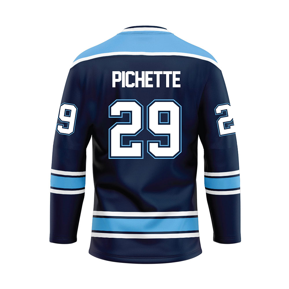 Maine - NCAA Men's Ice Hockey : Thomas Pichette - Dark Blue Hockey Jersey