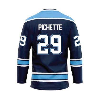 Maine - NCAA Men's Ice Hockey : Thomas Pichette - Dark Blue Hockey Jersey