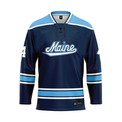 Maine - NCAA Men's Ice Hockey : Brandon Holt - Dark Blue Hockey Jersey