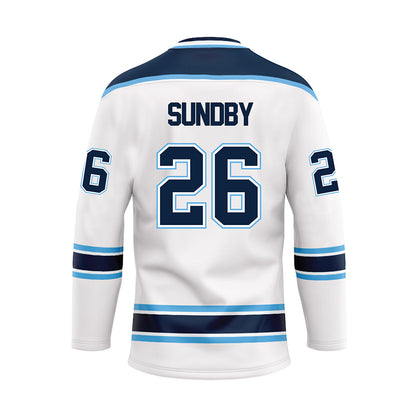 Maine - NCAA Women's Ice Hockey : Kendall Sundby - White Hockey Jersey