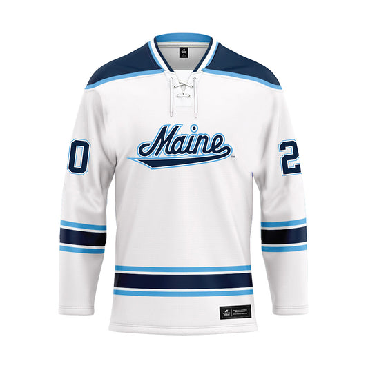 Maine - NCAA Women's Ice Hockey : Mackenzie Podewell - White Hockey Jersey-0