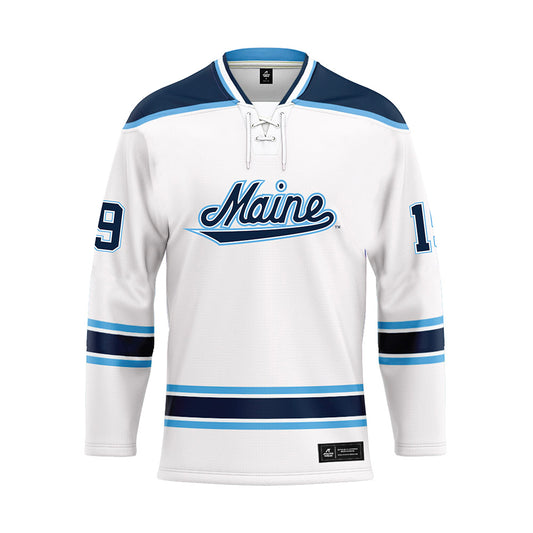 Maine - NCAA Women's Ice Hockey : Ava Stevenson - White Hockey Jersey-0
