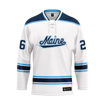 Maine - NCAA Women's Ice Hockey : Kendall Sundby - White Hockey Jersey