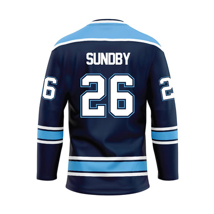 Maine - NCAA Women's Ice Hockey : Kendall Sundby - Blue Hockey Jersey