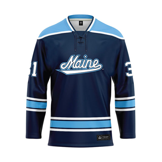 Maine - NCAA Women's Ice Hockey : Julia Bachetti - Blue Hockey Jersey-0