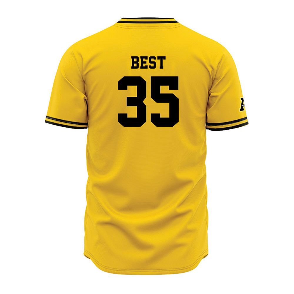 App State - NCAA Baseball : Liam Best - Replica Jersey Jersey-1