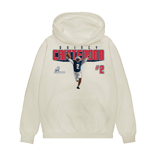 Samford - NCAA Football : Quincy Crittendon - Caricature Premium Hooded Sweatshirt-0