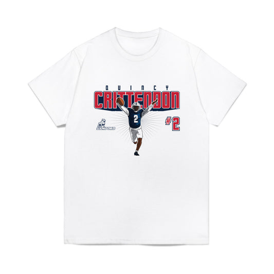 Samford - NCAA Football : Quincy Crittendon - Caricature Comfort Colors T-Shirt-0