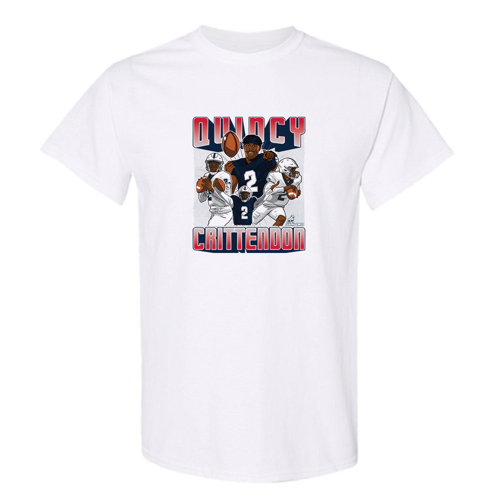 Samford - NCAA Football : Quincy Crittendon - Caricature T-Shirt-0