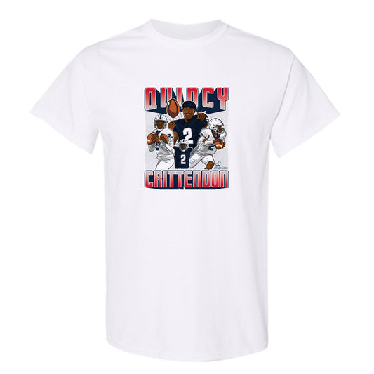 Samford - NCAA Football : Quincy Crittendon - Caricature T-Shirt-0