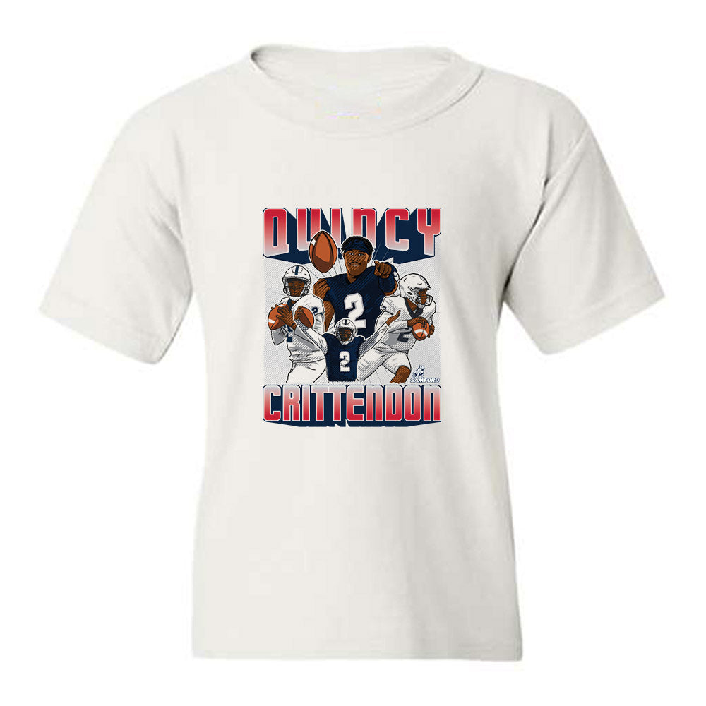 Samford - NCAA Football : Quincy Crittendon - Caricature Youth T-Shirt-0