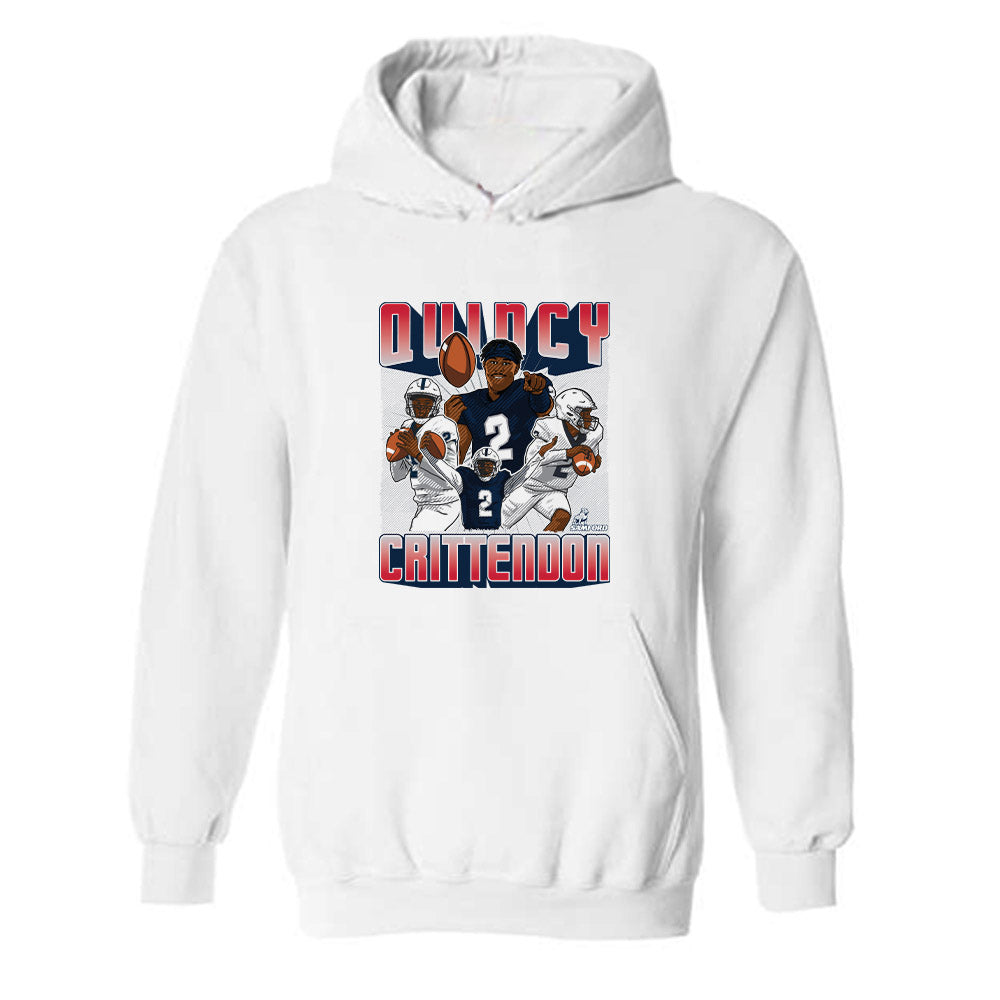 Samford - NCAA Football : Quincy Crittendon - Caricature Hooded Sweatshirt-0