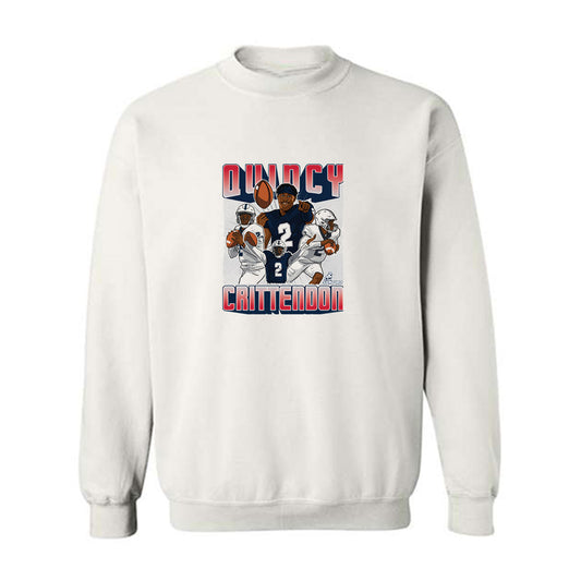 Samford - NCAA Football : Quincy Crittendon - Caricature Crewneck Sweatshirt-0