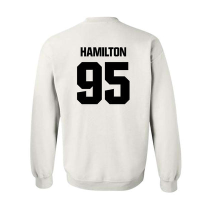 Maine - NCAA Football : Michael Hamilton - Classic Fashion Shersey Crewneck Sweatshirt-1