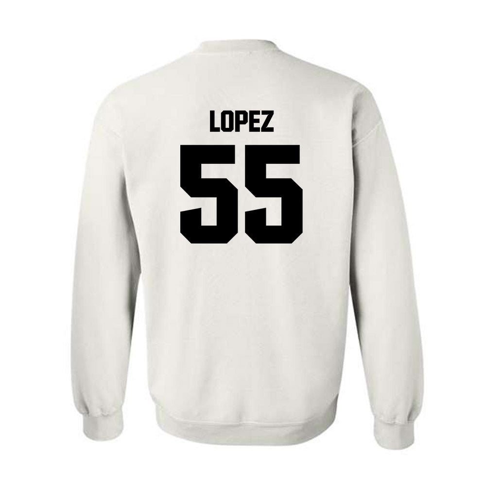 Maine - NCAA Football : Nathan Lopez - Classic Fashion Shersey Crewneck Sweatshirt-1