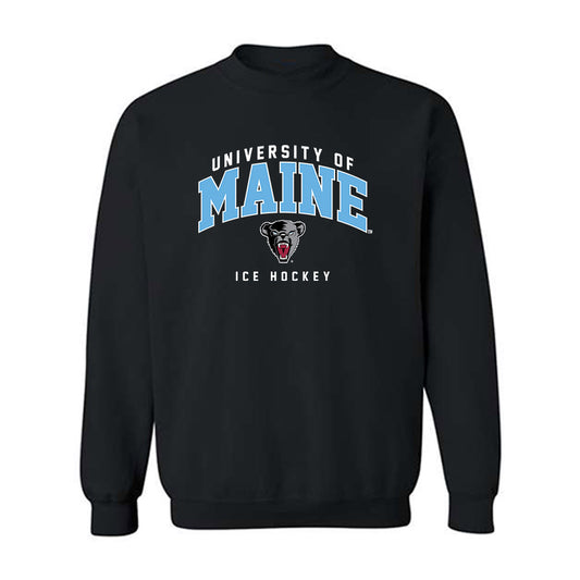 Maine - NCAA Men's Ice Hockey : Jeremy Langlois - Classic Shersey Crewneck Sweatshirt-0