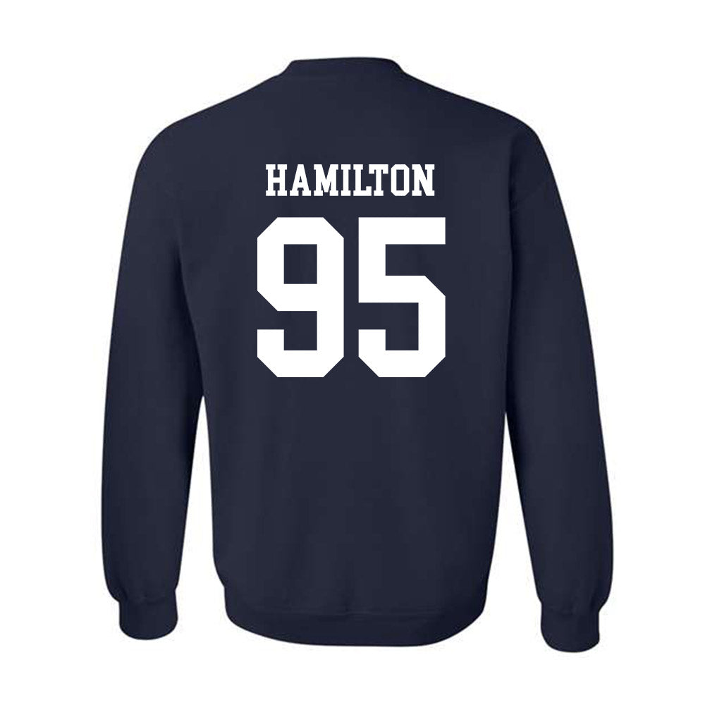 Maine - NCAA Football : Michael Hamilton - Classic Fashion Shersey Crewneck Sweatshirt-1