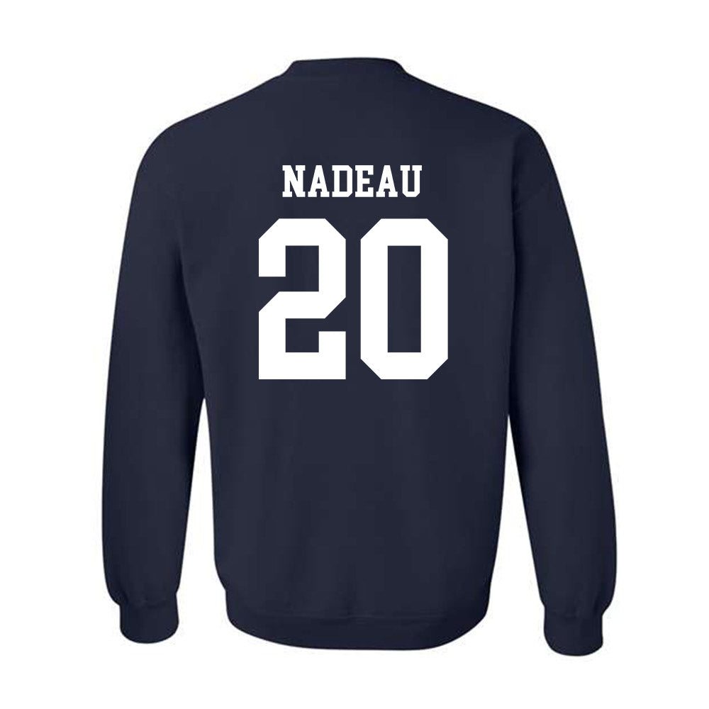 Maine - NCAA Men's Ice Hockey : Joshua Nadeau - Classic Fashion Shersey Crewneck Sweatshirt