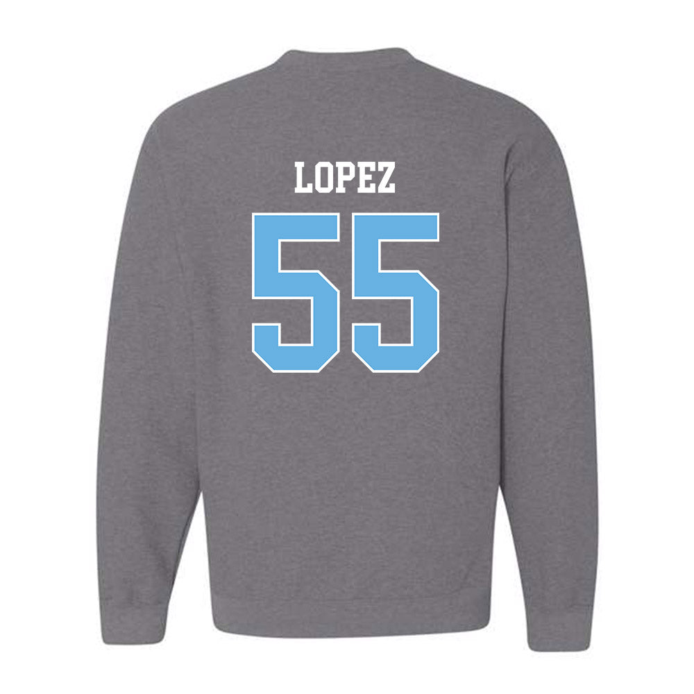 Maine - NCAA Football : Nathan Lopez - Classic Fashion Shersey Crewneck Sweatshirt-1