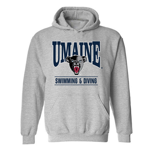 Maine - NCAA Men's Swimming & Diving : Joseph Stauss - Classic Fashion Shersey Hooded Sweatshirt-0