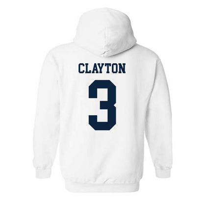 Maine - NCAA Men's Basketball : Jaden Clayton - Classic Fashion Shersey Hooded Sweatshirt