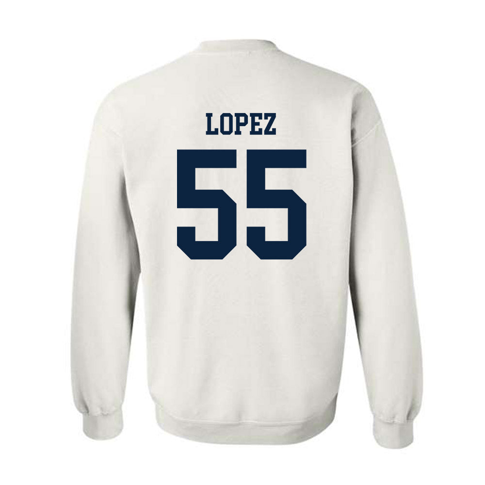 Maine - NCAA Football : Nathan Lopez - Classic Fashion Shersey Crewneck Sweatshirt-1