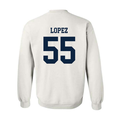 Maine - NCAA Football : Nathan Lopez - Classic Fashion Shersey Crewneck Sweatshirt-1