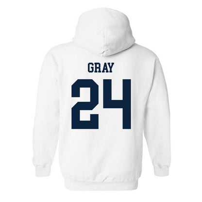 Maine - NCAA Men's Basketball : Mekhi Gray - Classic Fashion Shersey Hooded Sweatshirt-1