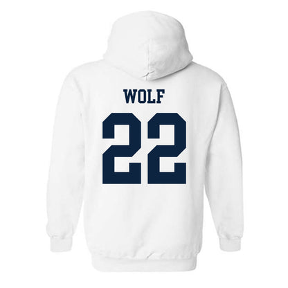 Maine - NCAA Women's Soccer : Jordan Wolf - Classic Fashion Shersey Hooded Sweatshirt-1
