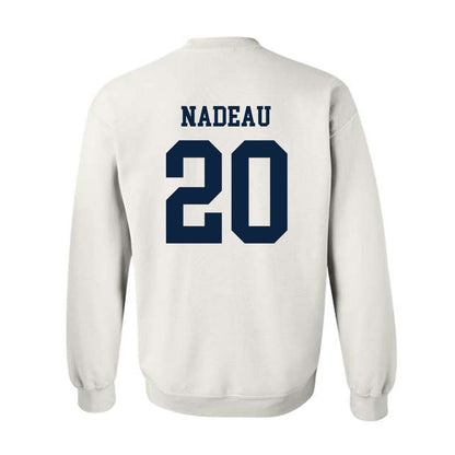 Maine - NCAA Men's Ice Hockey : Joshua Nadeau - Classic Fashion Shersey Crewneck Sweatshirt