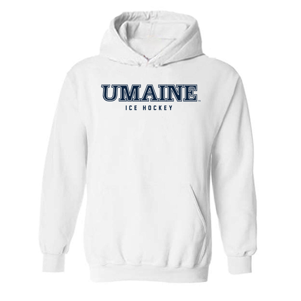 Maine - NCAA Men's Ice Hockey : Justin Poirier - Classic Fashion Shersey Hooded Sweatshirt-0