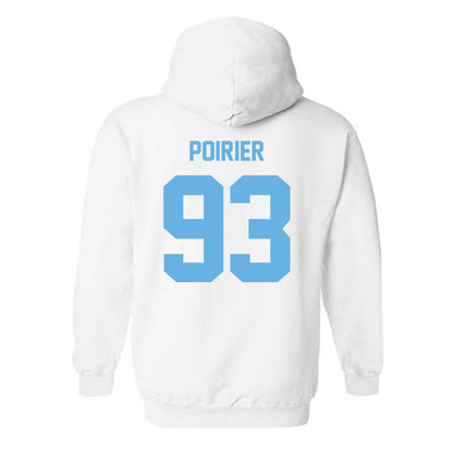 Maine - NCAA Men's Ice Hockey : Justin Poirier - Classic Shersey Hooded Sweatshirt-1