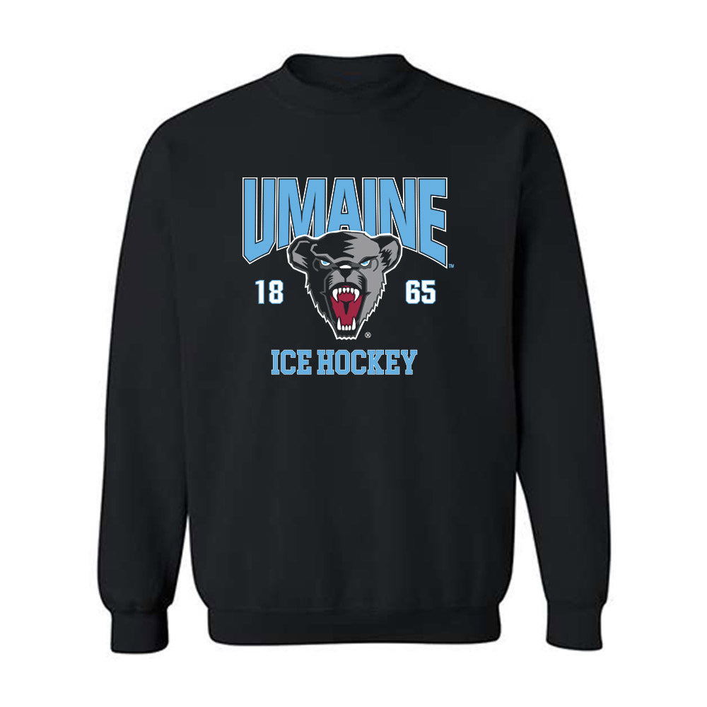 Maine - NCAA Men's Ice Hockey : Oskar Komarov - Sports Shersey Crewneck Sweatshirt