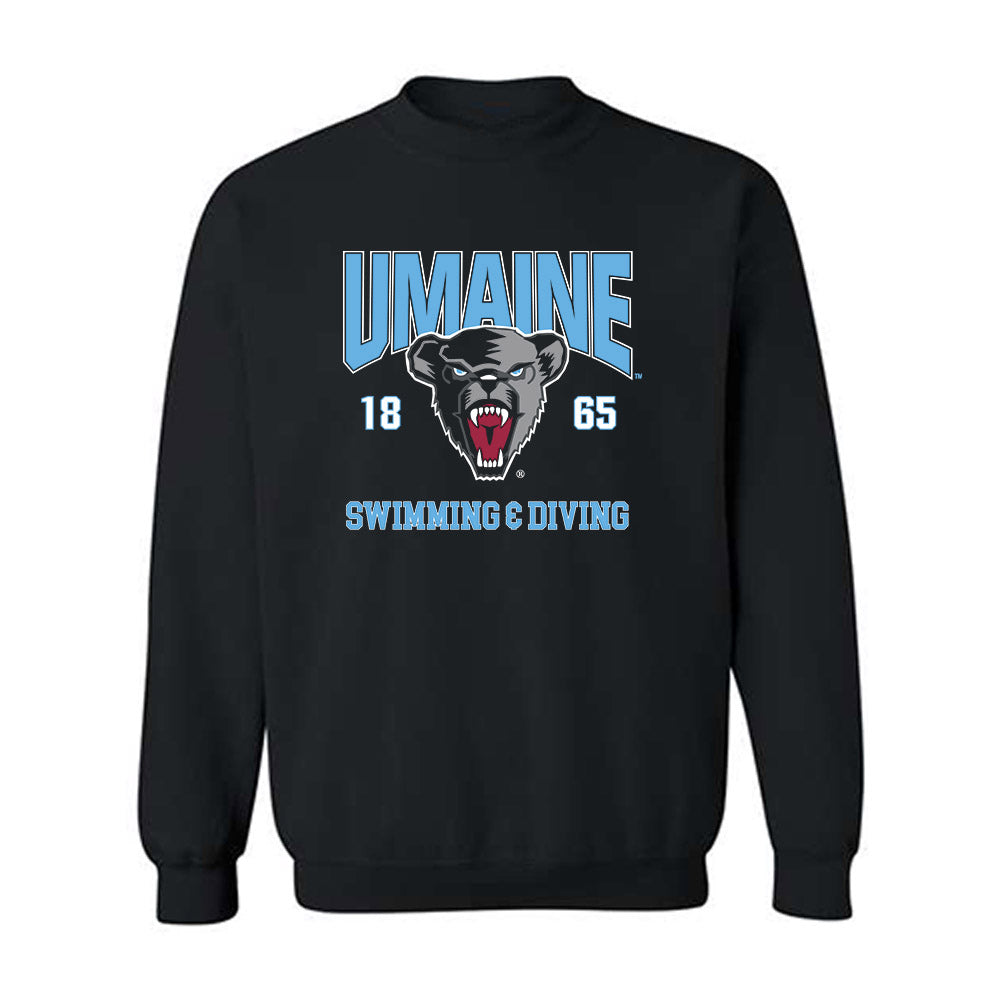 Maine - NCAA Men's Swimming & Diving : Joseph Harrison - Sports Shersey Crewneck Sweatshirt-0