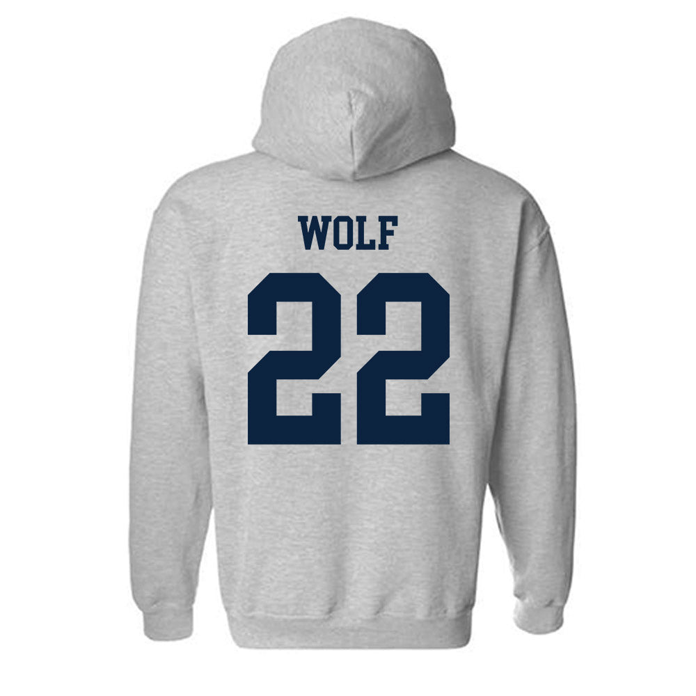 Maine - NCAA Women's Soccer : Jordan Wolf - Sports Shersey Hooded Sweatshirt-1