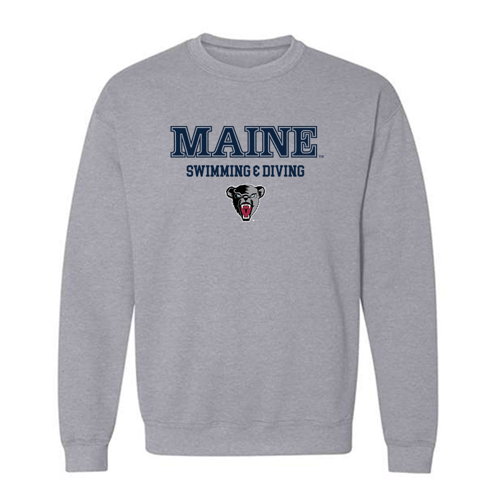 Maine - NCAA Men's Swimming & Diving : John Milner - Sports Shersey Crewneck Sweatshirt-0