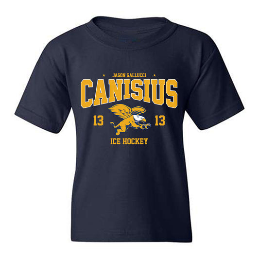 Canisius - NCAA Men's Ice Hockey : Jason Gallucci - Classic Fashion Shersey Youth T-Shirt-0