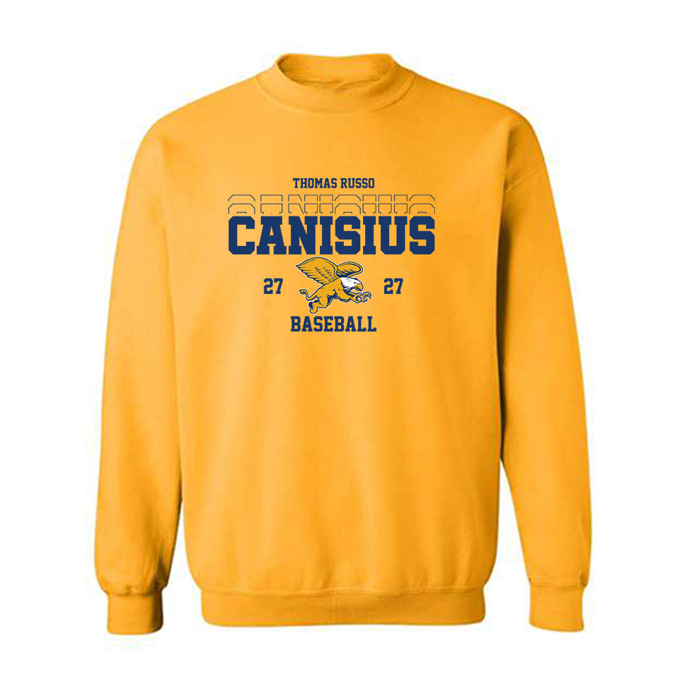 Canisius - NCAA Baseball : Thomas Russo - Classic Fashion Shersey Crewneck Sweatshirt