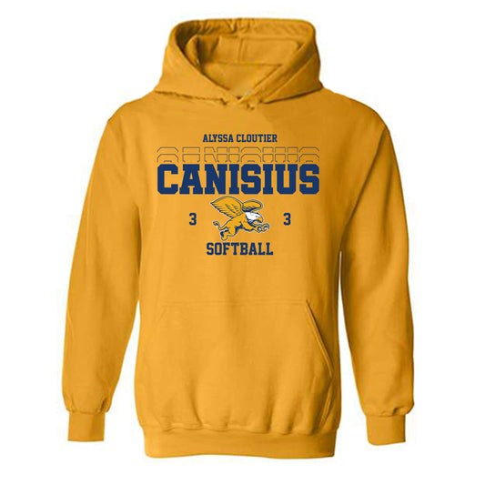 Canisius - NCAA Softball : Alyssa Cloutier - Classic Fashion Shersey Hooded Sweatshirt-0