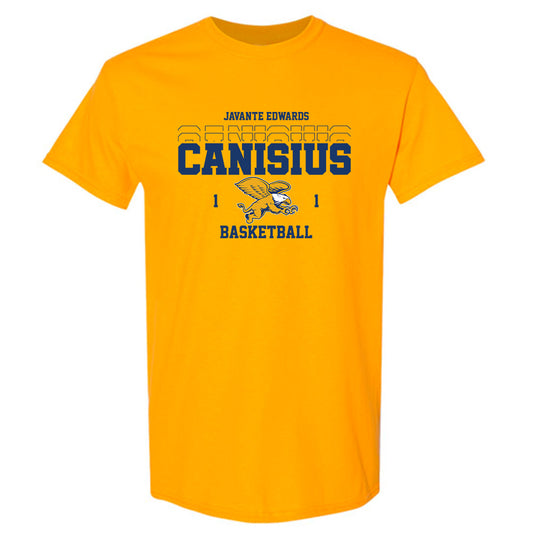 Canisius - NCAA Men's Basketball : Javante Edwards - Classic Fashion Shersey T-Shirt-0