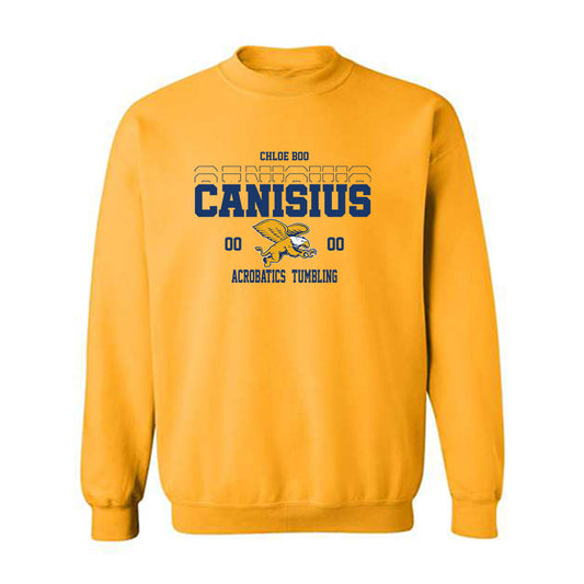 Canisius - NCAA Acrobatics & Tumbling : Chloe Boo - Classic Fashion Shersey Crewneck Sweatshirt-0