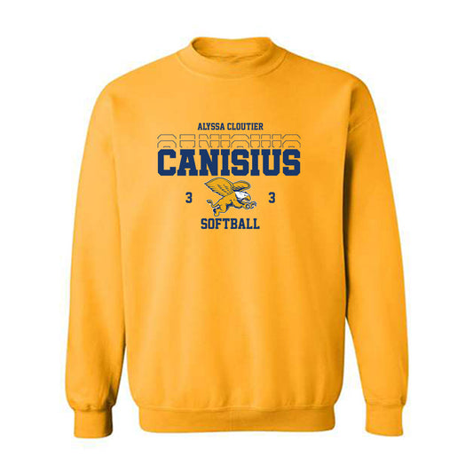 Canisius - NCAA Softball : Alyssa Cloutier - Classic Fashion Shersey Crewneck Sweatshirt-0