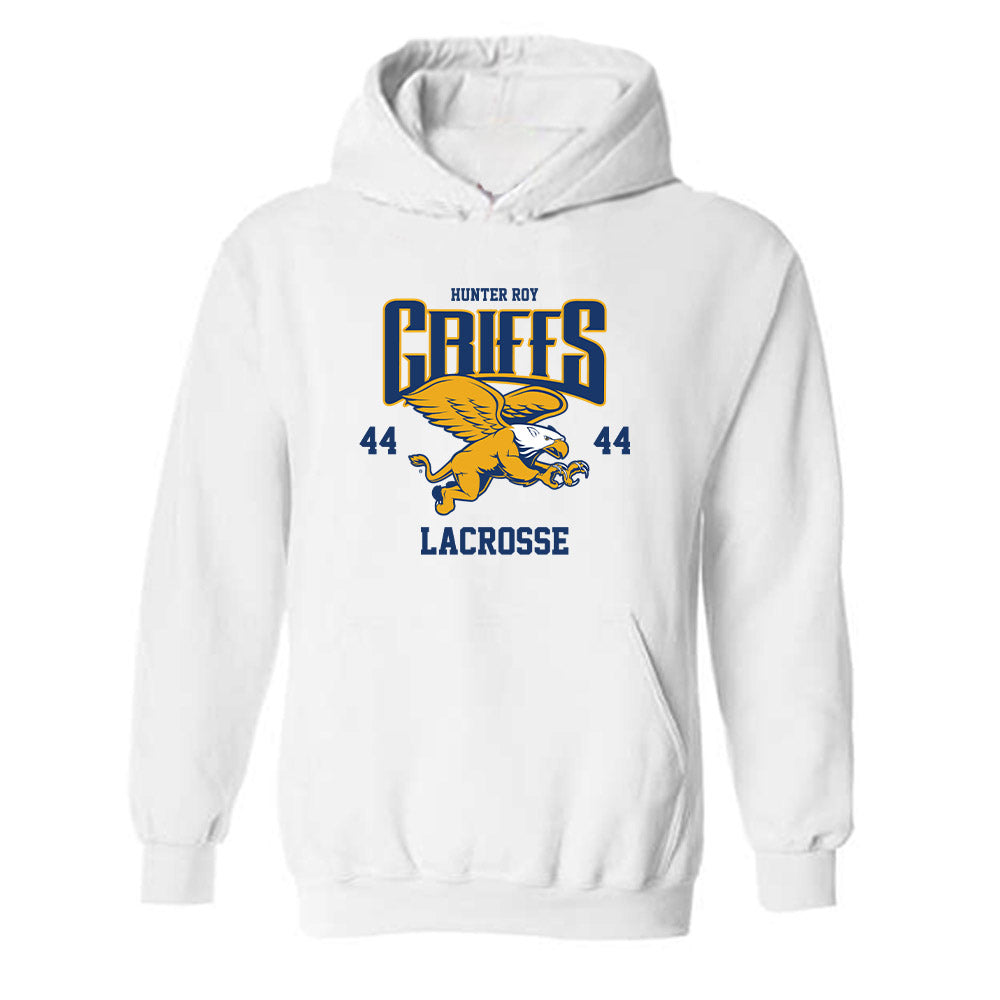 Canisius - NCAA Men's Lacrosse : Hunter Roy - Classic Fashion Shersey Hooded Sweatshirt-0