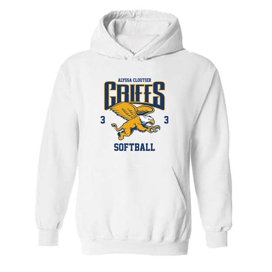 Canisius - NCAA Softball : Alyssa Cloutier - Classic Fashion Shersey Hooded Sweatshirt-0