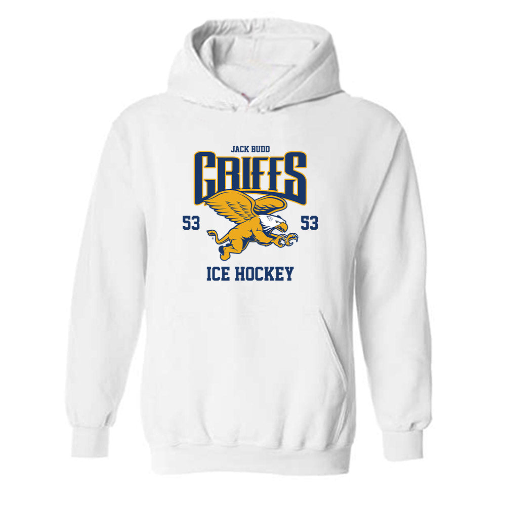 Canisius - NCAA Men's Ice Hockey : Jack Budd - Classic Fashion Shersey Hooded Sweatshirt