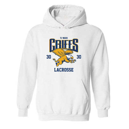 Canisius - NCAA Men's Lacrosse : TJ Ward - Classic Fashion Shersey Hooded Sweatshirt-0