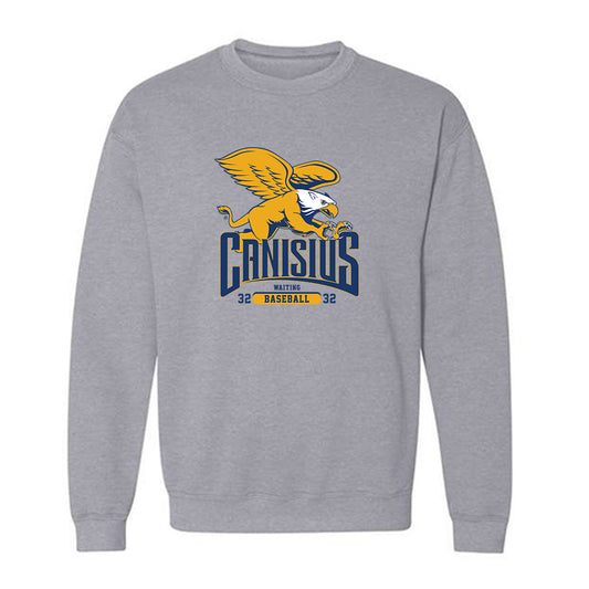 Canisius - NCAA Baseball : Connor Waiting - Classic Fashion Shersey Crewneck Sweatshirt-0